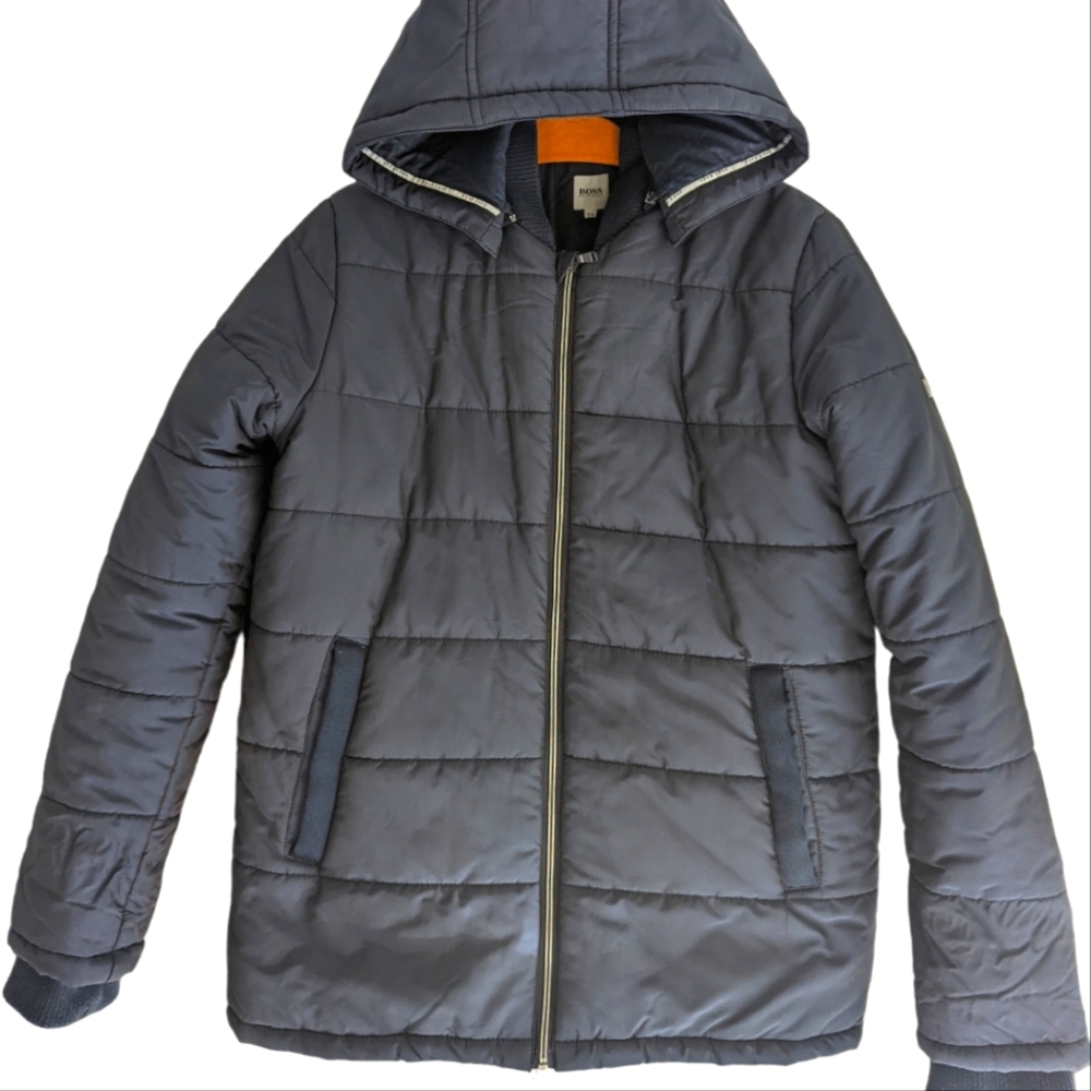 Hugo Boss Dark Navy Logo Puffer 16y
